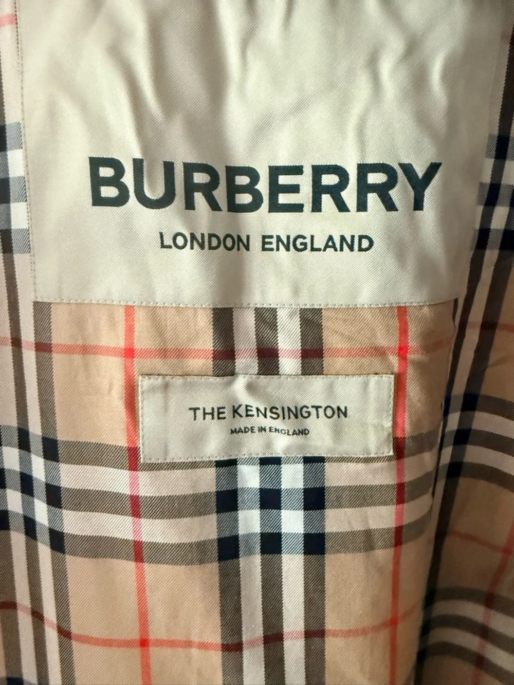 Burberry Kensington Trench Coat Black UK 14 US 12 Made in England Classic Belted - Picture 10 of 16